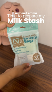 Nathan & Emma Breast Milk Storage Bags | BPA-Free | 180ml | Milk bags