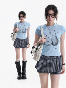 zuocisankon | Summer Refreshing Cute Girl Style Pear Print T-Shirt