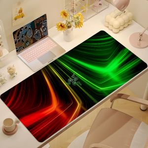 Potdemiel | Cool Fashion R-Razers Màu Xanh Lá Cây Tấm Lót Chuột Dày Chống Trượt Cỡ Lớn Có Tựa Cổ Tay Dành Cho Văn Phòng Chơi Game Và Học Sinh 300x600x2mm