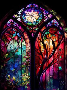 Kayou | Painting By Numbers for Adults Window Landscape Fantasy Oil Painting on Canvas Handpainted Modern Diy Gift Home Decoration