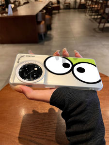 Cute Big Eyes Frog Laser Silver Plated Silicone Phone Case for OnePlus 15 Full Cover Protective Shell Mens Model 11 12