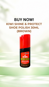 KIWI Shine & Protect Instant Polish for Shoes Brown 30ml