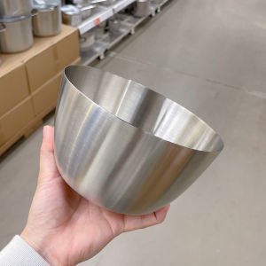 Stainless Steel Mixing Bowl for Baking Egg Beating Salad Fruit Lettuce Deep Bucket Home Use Kitchen Utensils round Shape Nordic Style