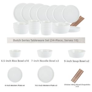 WANJIALI | Luxury Simple Design Housewarming Dinnerware Set