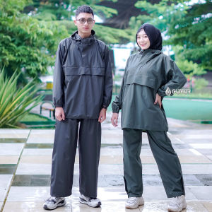jas hujan setelan dewasa KANGAROO RAINCOAT saku Anti Bocor kantung Kangguru mantel tebal dan kuat
