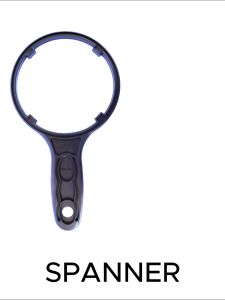 Heavy-duty Water Filter Housing Spanner / Wrench for 20" Slim Type Housing Black and White Color