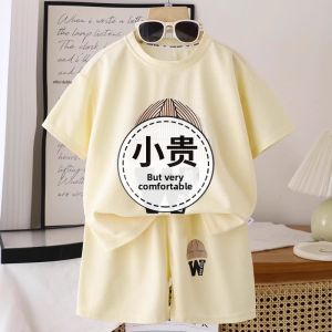 JIFANPAUL | New Summer Boys T-shirt and Shorts Set Light Casual Sporty
