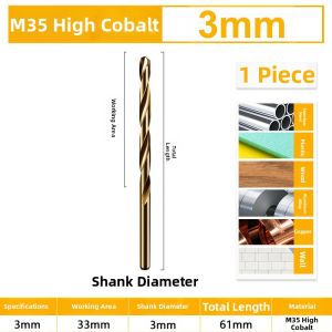 HUANGXIAOCHAO | High Hardness Alloy Cobalt Drill Bits for Stainless Steel