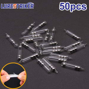 50pcs/lot Rattles Shake Attract soft baits-3mm/4mm/5mm stainless steel beads glass sleeveGlass Maraca Fishing Tackle Accessory