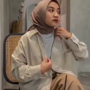 Kemeja Wanita Oversize - Kemeja Linen Olivia Shirt Premium Quality Bisa COD