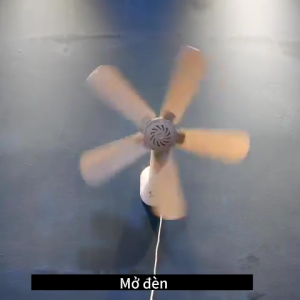 Quạt treo tường & trần nhà phòng tắm nhà bếp Quạt trần mini Hướng điều chỉnh 360 độ chiều dài dây 44 mét cos