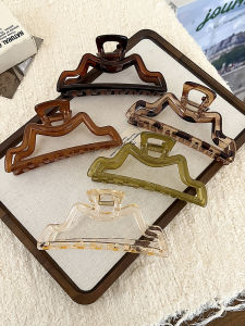 กิ๊บติดผมอะครีลิกสไตล์เกาหลีสำหรับผู้หญิง กิ๊บติดผมขนาดใหญ่แบบหนีบฉลาม ดีไซน์เก๋ไก๋ สำหรับผมยาวและหนา