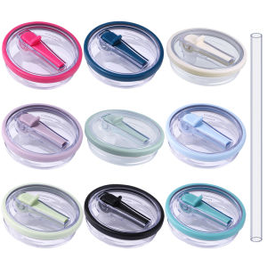 40Oz Tumbler Water Bottle Flip Straw Lid Replacement Spill Proof Cover for Stanley Mug Durable Sports Drink Accessory