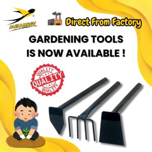 Metallogy SET Cangkul Mini x3 Gardening Planting Durable Farm Hoe Fork Claw Land Clearing Tool [CHEAP AND VALUABLE]