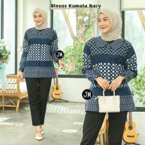 Revany ID - Milea Blouse Batik Kerja Modern Atasan Batik Couple