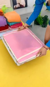 Hộp Vải Khung Thép Chịu Lực Cỡ Lớn 66L Đựng Quần Áo Chăn Màn Đa Năng Cứng Cáp Dày Dặn