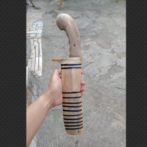 Golok Kopak Bahan Baja Per Fulltang Kuat Kokoh  Gagang/Sarung Dari Kayu Salam/Mahuni
