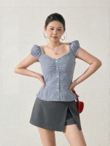 JULULOOK | Áo Phong Cách Ngọt Ngào Pháp Dành Cho Phụ Nữ Mập