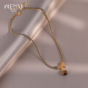 WENXI | Dây Chuyền Mắt Hổ Cao Cấp Độc Đáo Vintage