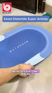 Keset Diatomite Bundar Kekinian & Keset Kamar Mandi Motif Lucu Baru Lembut 2025