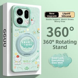 GGUU | Lucky Elephant Full Camera Protection Rotating Stand Lanyard Phone Case