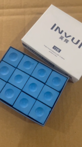 INVUI ผงชอล์กออยล์มืออาชีพ สีน้ำเงิน | กล่อง 24 ก้อน อุปกรณ์สำหรับผู้เล่นพูล