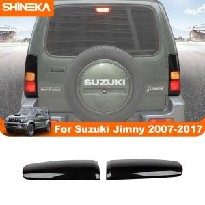 SHINEKA Lamp Hoods For Suzuki Jimny 2007-2017 ABS Car Rear Bumper Taillight Guards Decoration Cover Sticker Exterior Accessories
