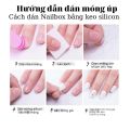Móng giả thiết kế theo yêu cầu-mẫu nail tone tím pastel dễ thương. 