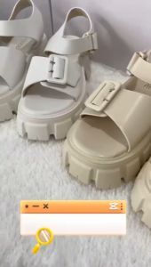 BARUU!!! Sandal Kick Off Wanita  (J) Import WA085  Sandal Import Wanita Kekinian Karet  (+Box) Import