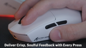 ATTACK SHARK G3/G3 Pro Wireless Mouse Lightweight Gaming 3 Modes Connection RGB PAW3311 Programmable 1KHz Polling Rate