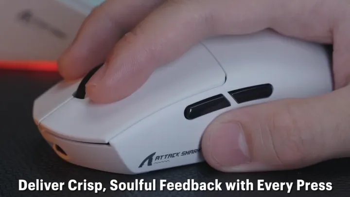 ATTACK SHARK G3/G3 Pro Wireless Mouse Lightweight Gaming 3 Modes Connection RGB PAW3311 Programmable 1KHz Polling Rate