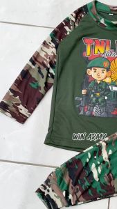 Baju anak / kaos Tentara anak Stelan / Kaos TNI anak tangan panjang / Baju Loreng anak