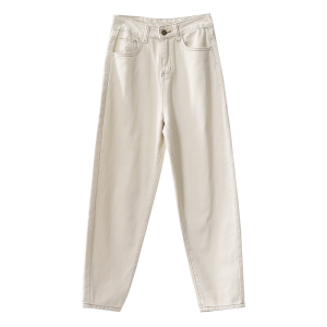 High Waist Wide Leg Jeans Womens Khaki Denim Pants Straight Cut Autumn Winter New Style Slimming Jeans Korean Style