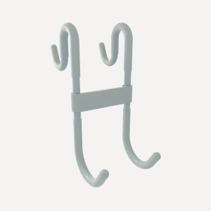 Multifunctional Double Sided Door Hook For Bathroom Glass Door Reversible Plastic Over The Door Hook For Clothes Towels And Bags
