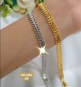 gelang tangan wanita motif tikar