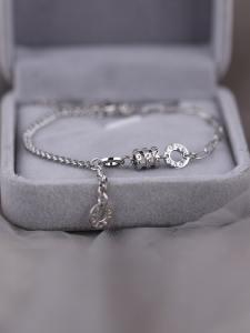 925 Sterling Silver Bracelet Womens Slim Waist Design Engraved Fashion Jewelry Gift for Girlfriend Or Best Friend