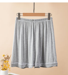 Summer Modal Loose High Waist Thin Wide Leg Five-Point Pants Beach Casual Women plus Size Slimming Shorts Sleepwear