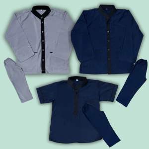 KKSHOPID BAJU KOKO PANJANG ANAK MUSLIM SETELAN KOKO ANAK LEBARAN USIA 3-11 TAHUN BISA COD