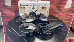 13 PCS setfrying pan spatula set stew potnon-stick bowl deep fryingpan cookware tools free of PTFE and PFOA