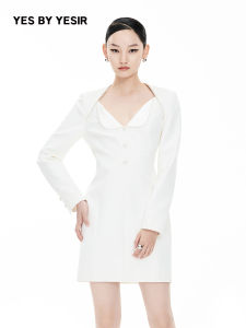 Elegant Notch Collar Dress
