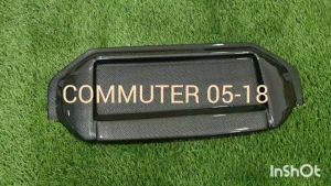 ถาดวางของหน้ารถ ถาดวางของอเนกประสงค์หน้ารถตู้ ถาดวางของ V1 ลายคาร์บอน รุ่นหลังคาสูง โตโยต้า คอมมูเตอร์ TOYOTA COMMUTER 2005 -2018 ใส่ร่วมกันได้ A