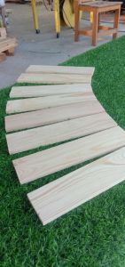 ไม้สนนอกรีดไสปรับ 4 หน้ากว้าง 7 ซม.หนา 1.2 ซม.ยาว 35 ซม.ราคามัดละ 120 บ.1 มัดมี 10 แผ่น *เวลาจัดเตรียมสินค้า 2-3 วัน