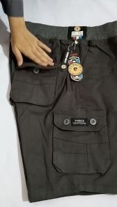 CELANA KARGO DEWASA / CELANA CARGO PRIA ABU TUA (BAHAN DENIM PREMIUM)