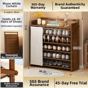 ZHUSHANXIA | Folding Multi-layer Space Saving Shoe Rack