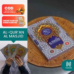 Al Quran Al-Masjid A5 Mushaf Bombay Non Terjemahan Full Color Waqaf Ibtida 30 Juz - Quran cocok untuk Waqaf
