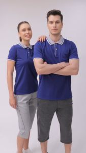 BCS SPORT เสื้อคอโปโลแขนสั้น PERFECT POLO สีกรม (มีไซส์ S-8L แยกชาย/หญิง ) รหัส P006 เนื้อผ้า SMOOTH POLYESTER