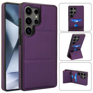 Card Case For Samsung Mobile Phone Case Cards Slot Case Leather Cover With Card holder Casing Cases For Samsung Galaxy S25 Ultra S25 Plus S24 Ultra S23 Plus S22 Ultra S21 Plus S24U S25U S20 S23 FE protective shell