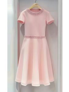 Slimming Lightweight Summer Long Dress Pink ShangFeng Style Fashionable A-Line Skirt Womens Dress Elegant High-End Feeling