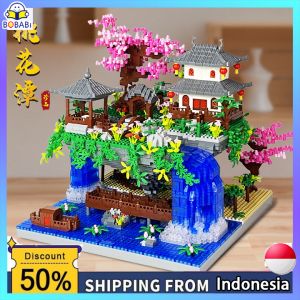 2705pcs Block Nano Mainan Blok Bangunan Besar Chinese Architecture Balok Block Susun Hadiah Anak-anak