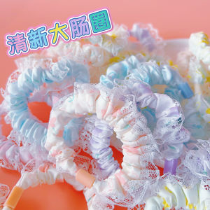 Girls Lace Hair Ties Large Elastic Hair Bands Sweet Hair Bands High Ponytail Elastic Hair Bands Childrens Headbands Accessories